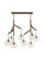 Sedona Eight Light Chandelier in Aged Brass (182|700SDNMPL2CR)