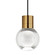 Mina LED Pendant in Aged Brass (182|700TDMINAP1CBR-LED922)