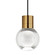 Mina LED Pendant in Aged Brass (182|700TDMINAP1CBR-LED930)
