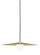 Pirlo One Light Pendant in Aged Brass (182|700TDPRLR)