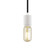 SoCo One Light Pendant in White (182|700TDSOCOPM08BW)