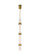 Wit LED Pendant in Aged Brass (182|700TDWIT4R-LED930)