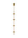 Wit LED Pendant in Aged Brass (182|700TDWIT5R-LED930)