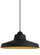 Zevo One Light Pendant in Black/Gold (182|700TDZVOBG)