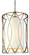 Sausalito Four Light Pendant in Silver Gold (67|F1284SG)