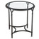 Samson Side Table in Black w/ Silver (52|24469)