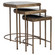 India Nesting Tables, Set/3 in Antique Brushed Gold (52|24908)