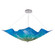 Carnival Three Light Chandelier in Blending Sapphire (247|815450)