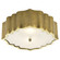 Balthazar Three Light Flush Mount in Natural Brass (268|AH 4025NB-FG)