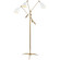 Sommerard Three Light Floor Lamp in Hand-Rubbed Antique Brass and White (268|ARN 1009HAB-WHT)