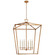 Darlana Six Light Lantern in Gilded Iron (268|CHC 2172GI)