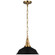 Layton LED Pendant in Antique-Burnished Brass (268|CHC 5461AB-BLK)