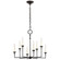 Rowen LED Chandelier in Aged Iron (268|CHC 5701AI)