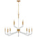 Reagan 12 Light Chandelier in Antique-Burnished Brass and Crystal (268|CHC 5904AB/CG)