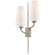 Iberia Two Light Wall Sconce in Burnished Silver Leaf (268|JN 2077BSL-L)