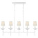 Illana Five Light Linear Chandelier in Plaster White (268|JN 5630PW-L)