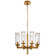 Liaison Eight Light Chandelier in Antique-Burnished Brass (268|KW 5200AB-CG)