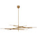 Rousseau LED Chandelier in Antique-Burnished Brass (268|KW 5589AB-SG)