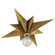 Star One Light Flush Mount in Hand-Rubbed Antique Brass (268|SC 4000HAB)