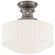 Milton Road One Light Flush Mount in Antique Nickel (268|TOB 5150AN-WG)