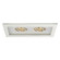 Mr16 Multiples LED Trim in White/White (34|MT-216-WT/WT)