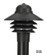 LED Nautical One Light Post Mount in Black (301|S75TC-LR12W-BK)