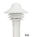 LED Nautical One Light Post Mount in White (301|S75TC-LR12W-WH)