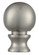 Lamp Finial Classic Ball Lamp Finial in Brushed Nickel (88|7000600)