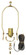 Make-A-Lamp Kit Make-A-Lamp Push-Through Socket Kit in Brass-Plated (88|7026900)