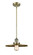 Franklin Restoration One Light Mini Pendant in Antique Brass (405|201S-AB-MFR-AB-12)