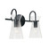 Mila Two Light Vanity in Matte Black (65|142421MB)