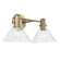 Greer Two Light Vanity in Aged Brass (65|145821AD-528)