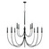 Amara 12 Light Chandelier in Matte Black with Brass (65|445601KB)