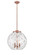 Ballston Three Light Pendant in Antique Copper (405|221-3S-AC-G1215-16)