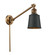 Franklin Restoration LED Swing Arm Lamp in Brushed Brass (405|237-BB-M9-BK-LED)