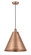 Edison One Light Mini Pendant in Antique Copper (405|616-1P-AC-MBC-16-AC)