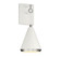 One Light Wall Sconce in White with Polished Nickel (446|M90066WHPN)