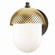 Perf Outdoor One Light Outdoor Wall Sconce in Black / Gold (16|30182WTBKGLD)