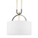 Campbell Hall Three Light Pendant in Aged Brass/Black Brass Combo (70|2036-AGB/BBR)