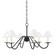 Lenore Six Light Chandelier in Soft Black (428|H464806-SBK)