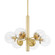 Meadow Six Light Chandelier in Aged Brass (428|H503806-AGB)