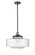 Franklin Restoration One Light Mini Pendant in Black Antique Brass (405|201S-BAB-G692-16)