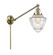 Franklin Restoration LED Swing Arm Lamp in Antique Brass (405|237-AB-G664-7-LED)