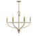 Charter Six Light Chandelier in Warm Brass and Rope (51|1-1823-6-320)