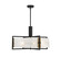 Hayward Five Light Pendant in Matte Black with Warm Brass Accents (51|7-1696-5-143)