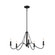 Freesia Five Light Chandelier in Textured Black (12|52455BKT)