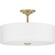 Inspire Three Light Semi-Flush Mount in Satin Brass (54|P350167-012)