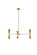 Cade Six Light Pendant in brass (173|LD650D34BR)