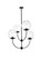 Lennon Four Light Pendant in black (173|LD652D30BK)