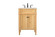 Park Avenue Single Bathroom Vanity in Natural Wood (173|VF12524NW)